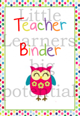 Preschool Teacher Binder